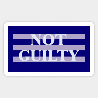 Not Guilty Sticker